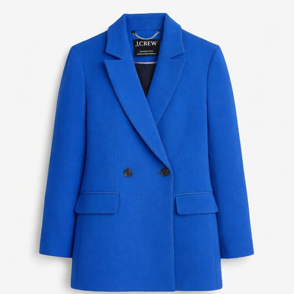 J.Crew Italian Wool Double-Breasted Blazer Jacket Coat – Size 10